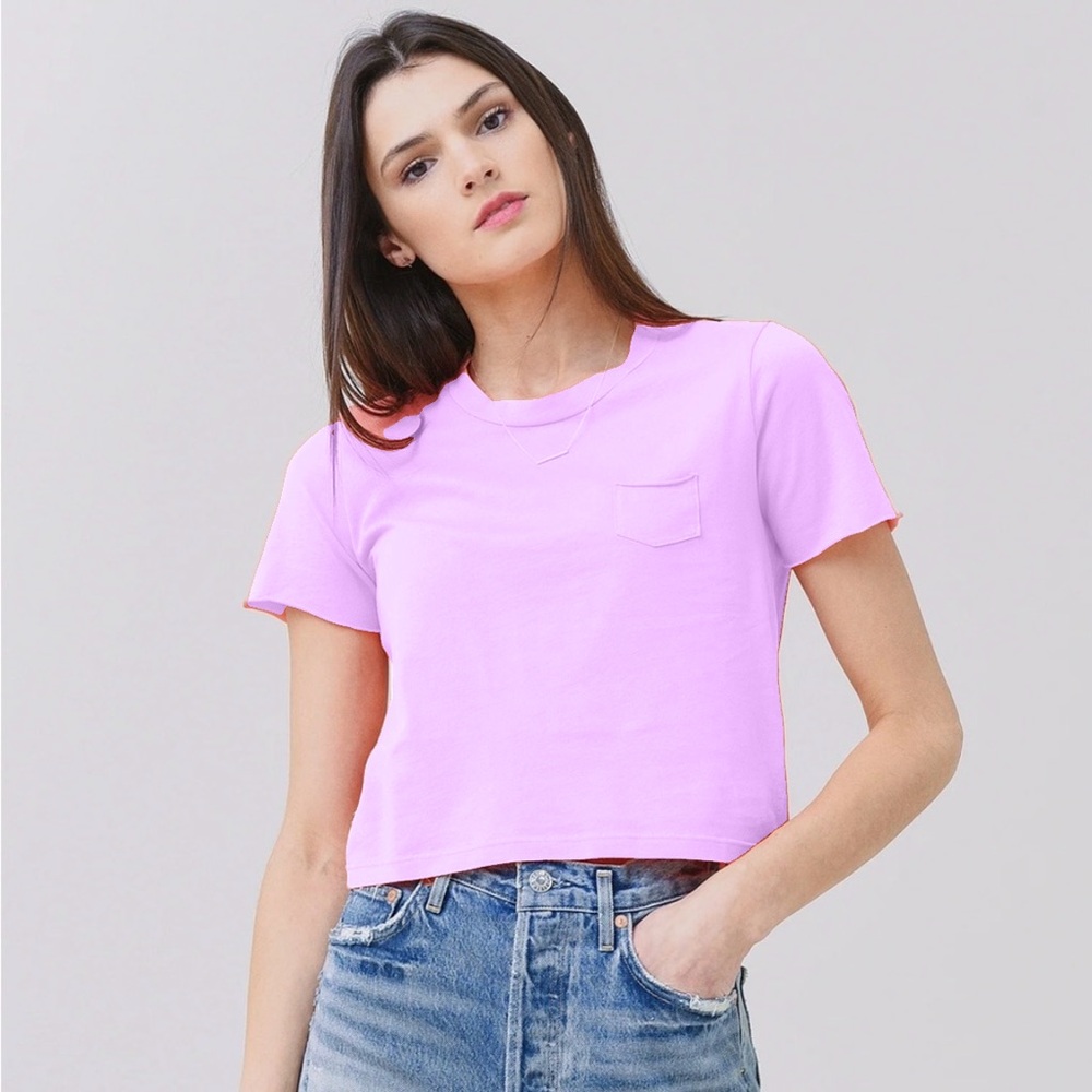 Stateside Women's Cloud Jersey Baby Tee in Orchid